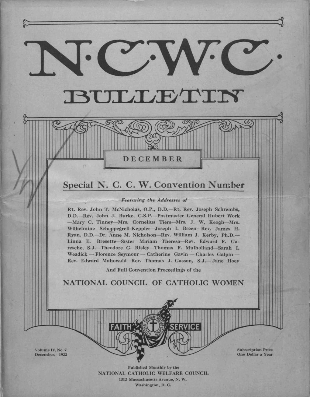 Resolutions of the Convention National Council Catholic Women