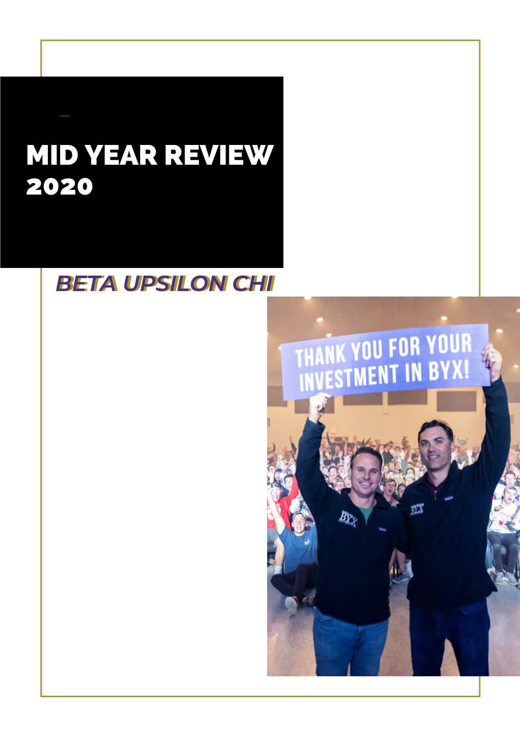 Mid Year Review 2020 Mid Year Review 2020