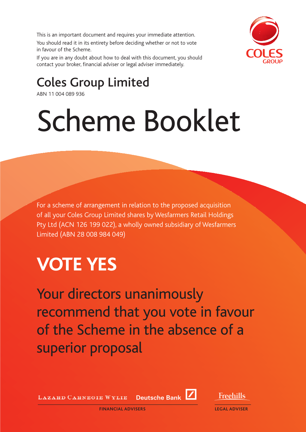 Scheme Booklet