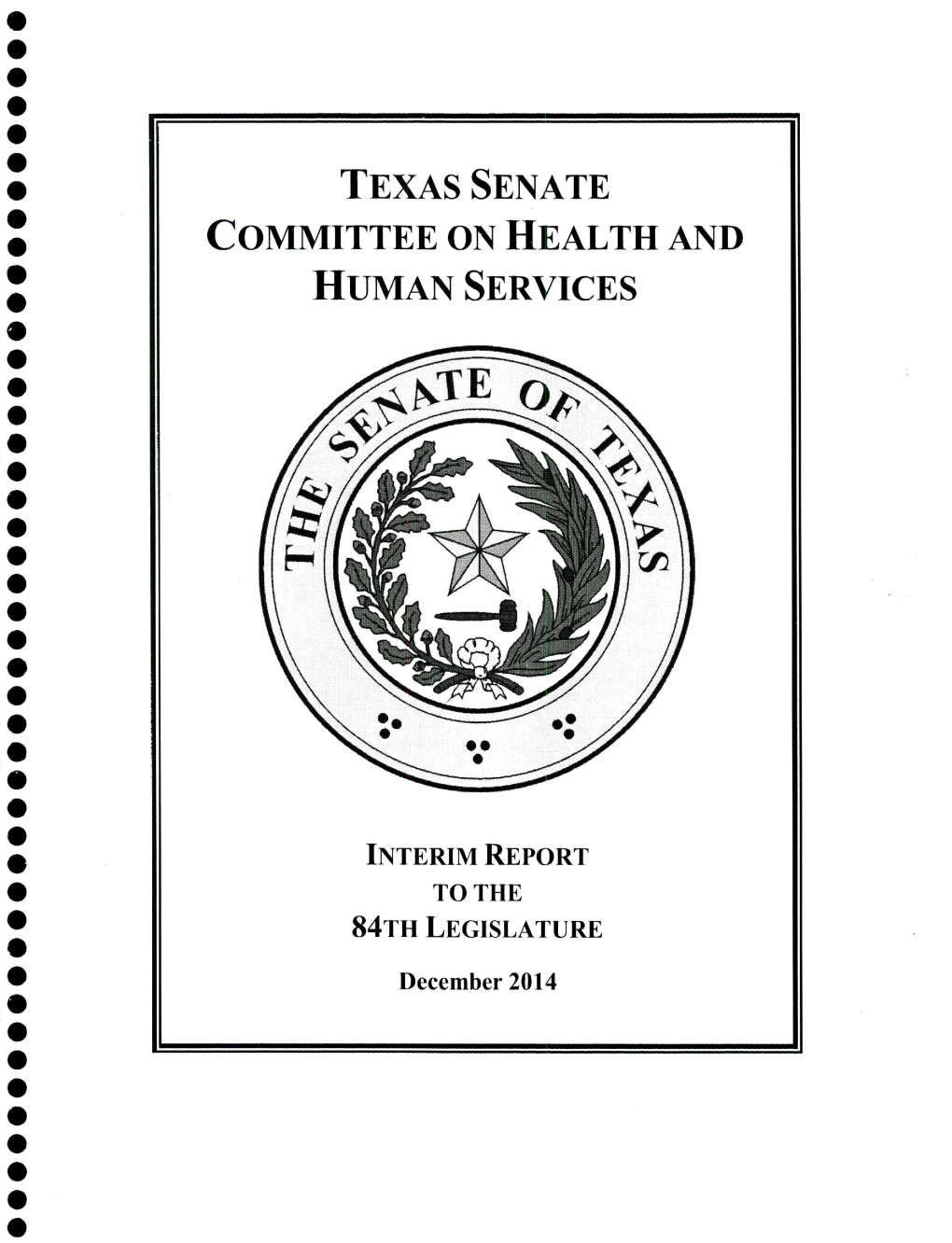 Texas Senate Committee on Health and Human Services 0 0