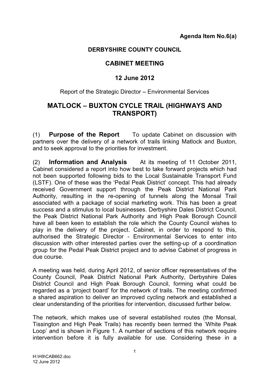 12-6-2012 Matlock Buxton Cycle