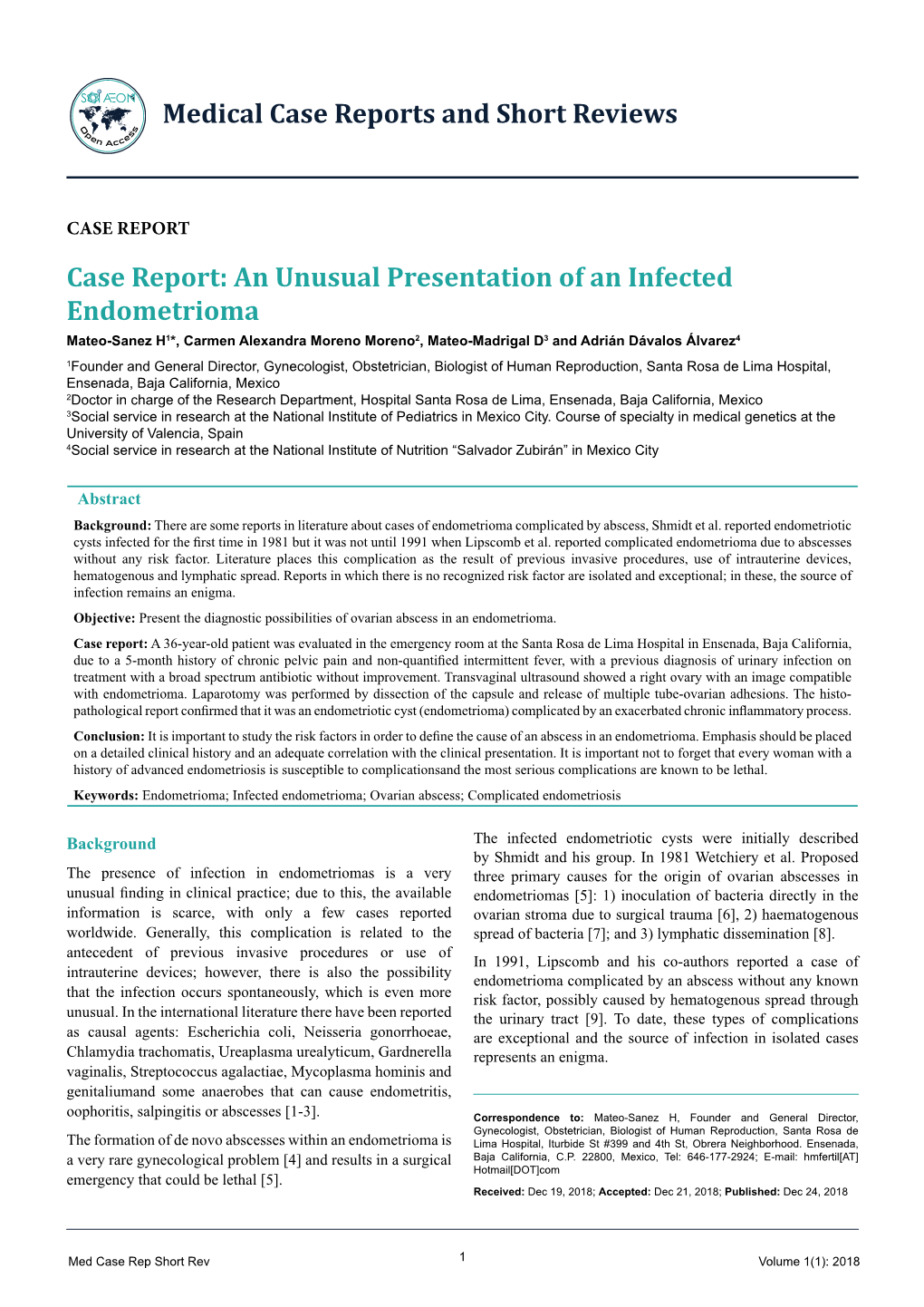 An Unusual Presentation of an Infected Endometrioma