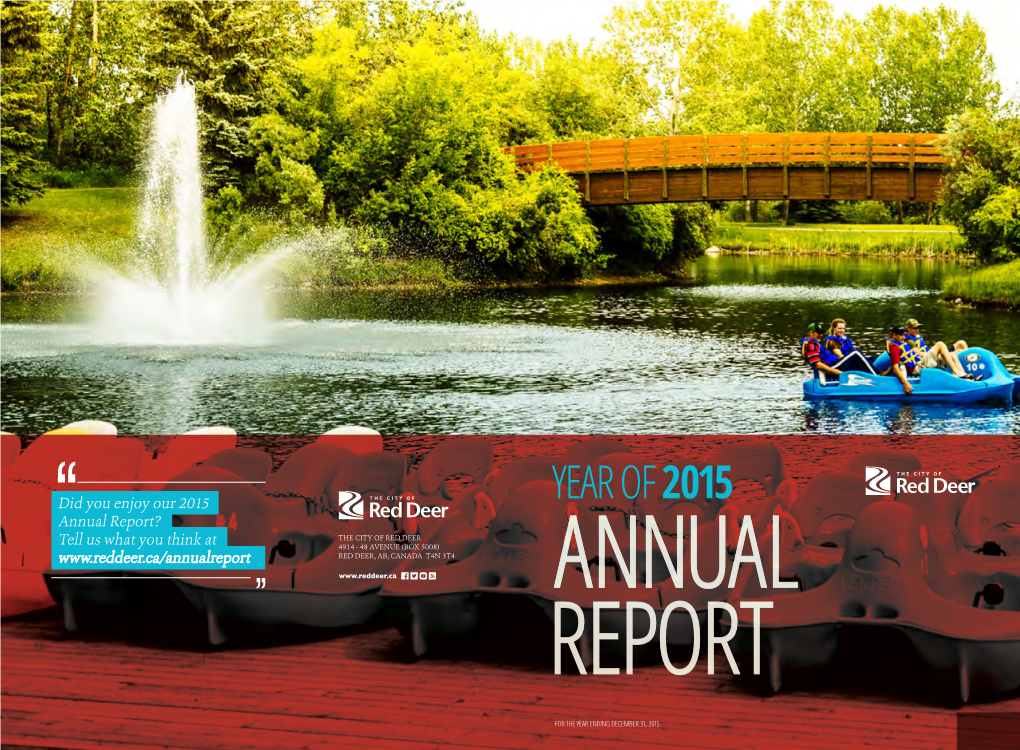 City of Red Deer 2015 Annual Report