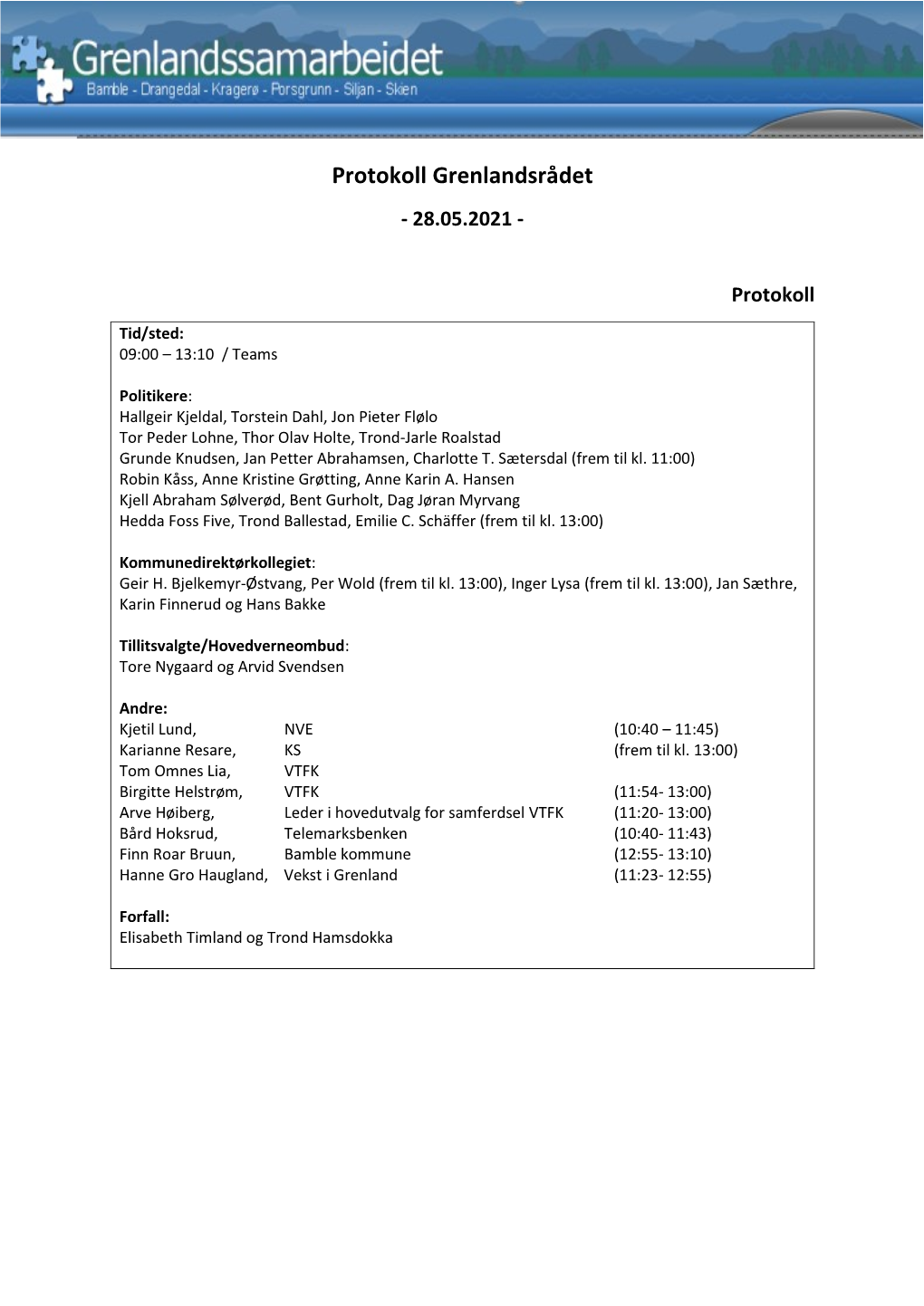 Protokoll Grenlandsrådet - 28.05.2021