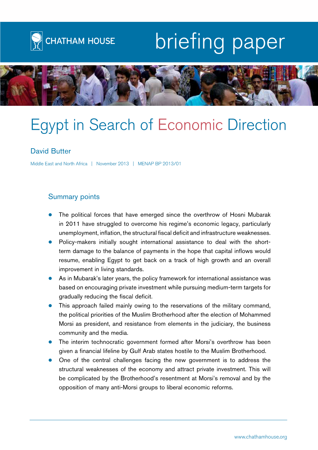 Egypt in Search of Economic Direction Page 2