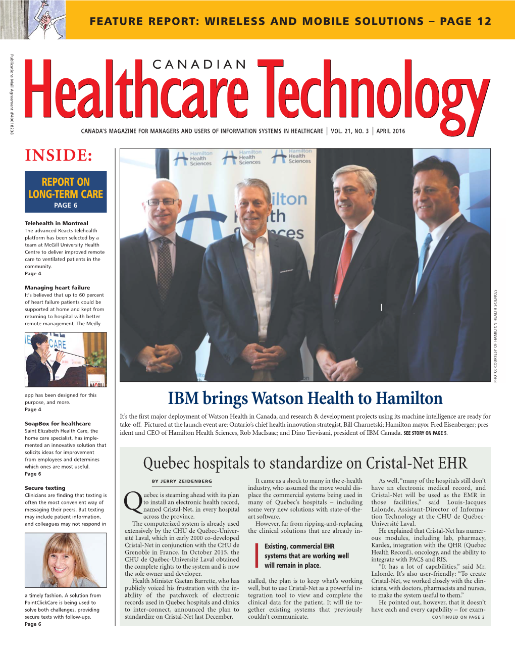 IBM Brings Watson Health to Hamilton