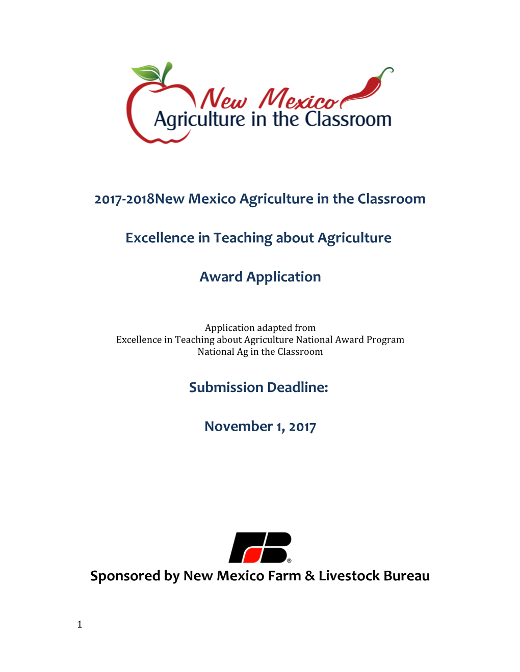 Excellence in Teaching About Agriculture National Award Program