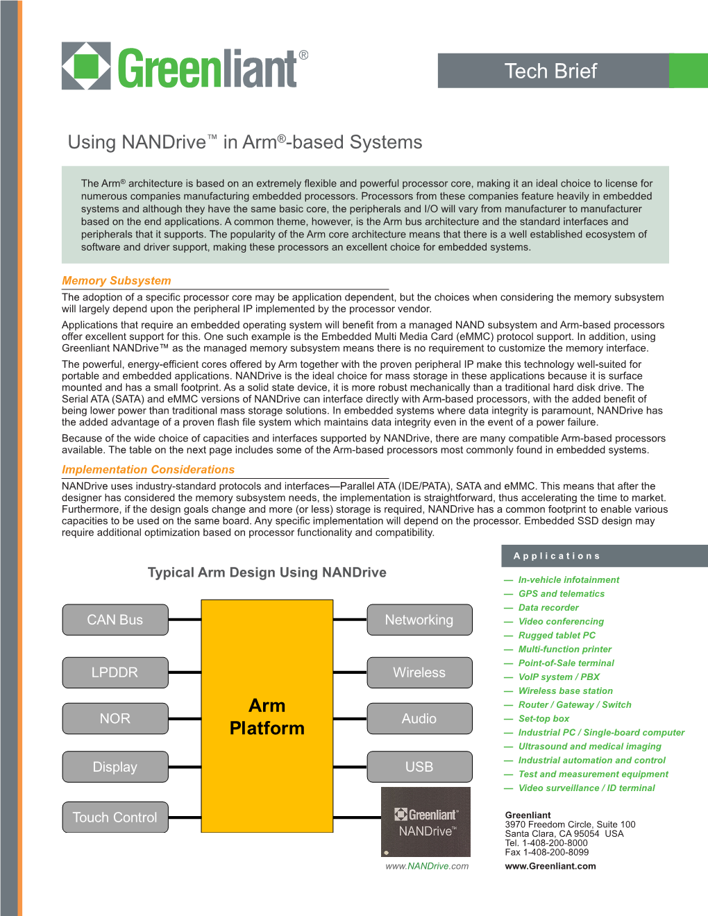 Tech Brief: Using Nandrive in Arm-Based Systems