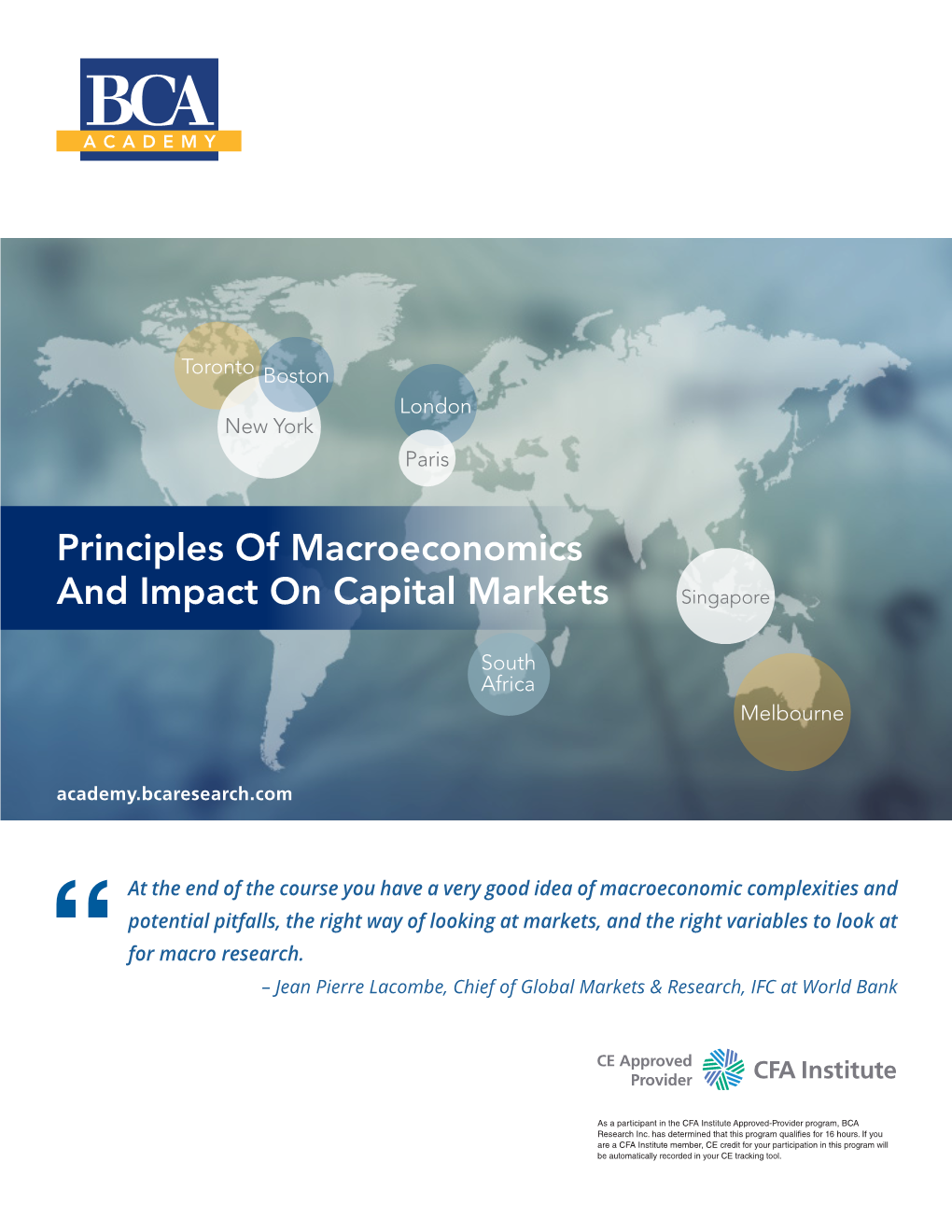 Principles of Macroeconomics and Impact on Capital Markets Singapore