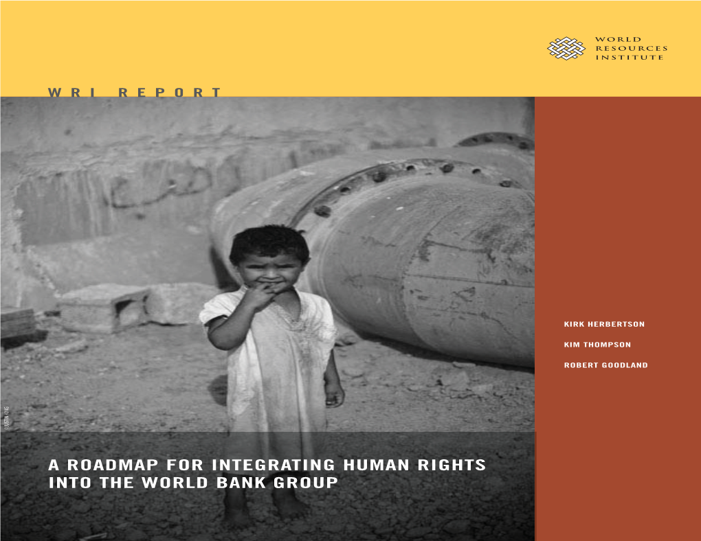 A Roadmap for Integrating Human Rights Into the World Bank Group