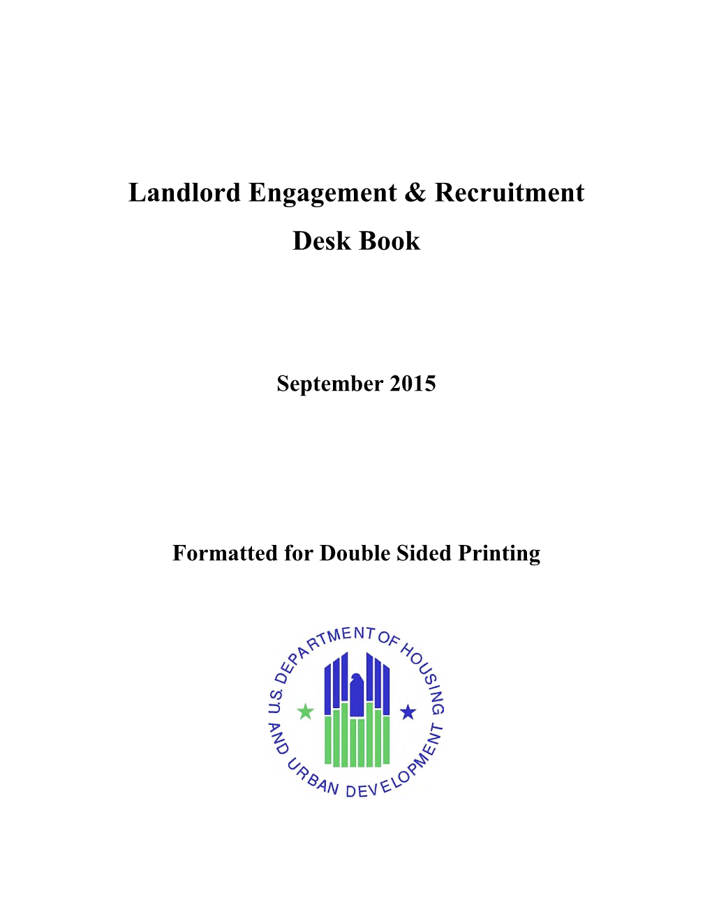 Landlord Engagement & Recruitment Desk Book