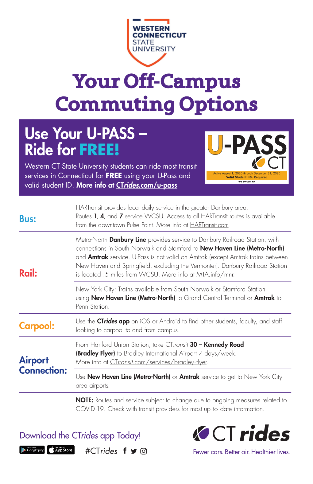 Your Off-Campus Commuting Options