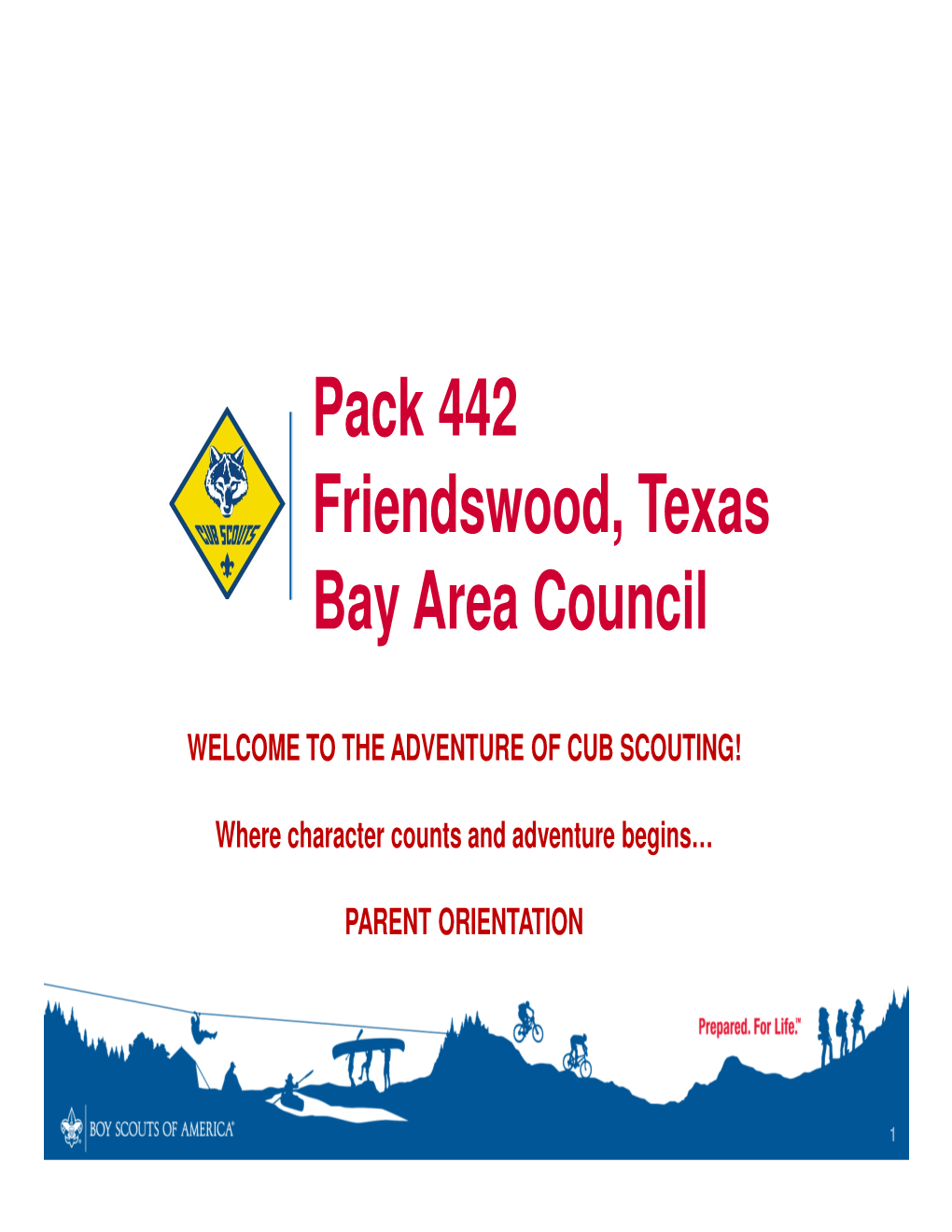 Pack 442 Friendswood, Texas Bay Area Council