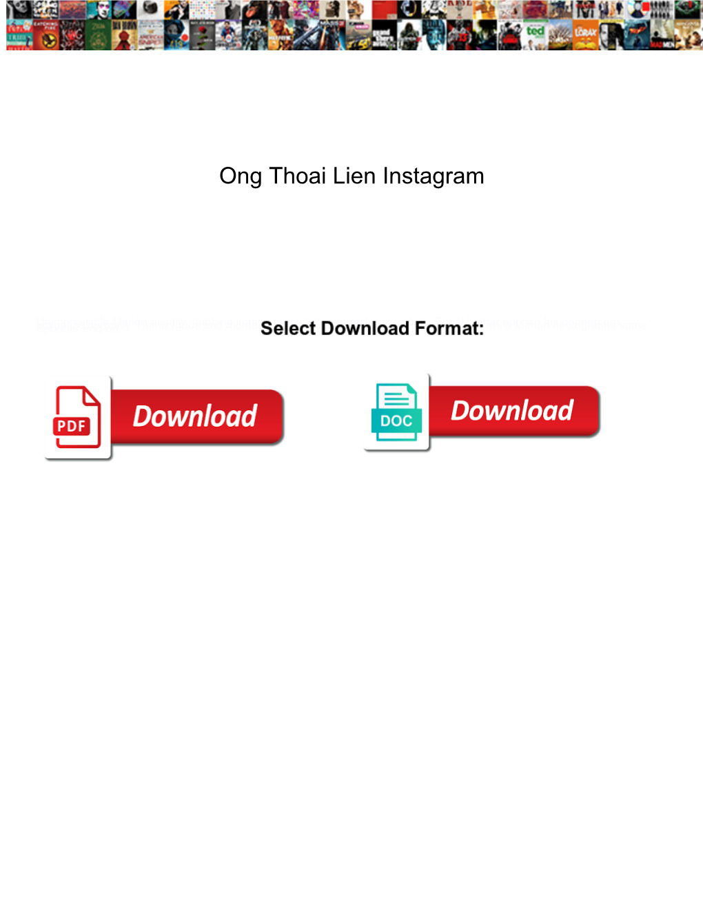 Ong Thoai Lien Instagram