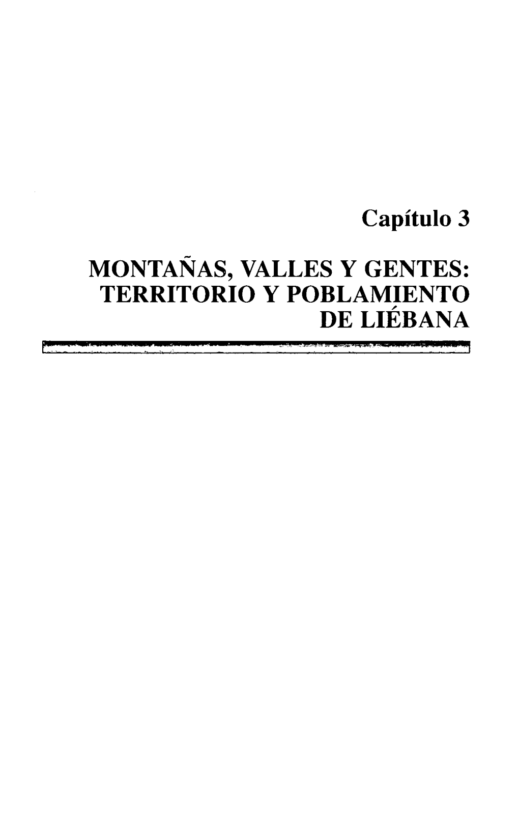 Territorio Y Poblamiento De Liébana