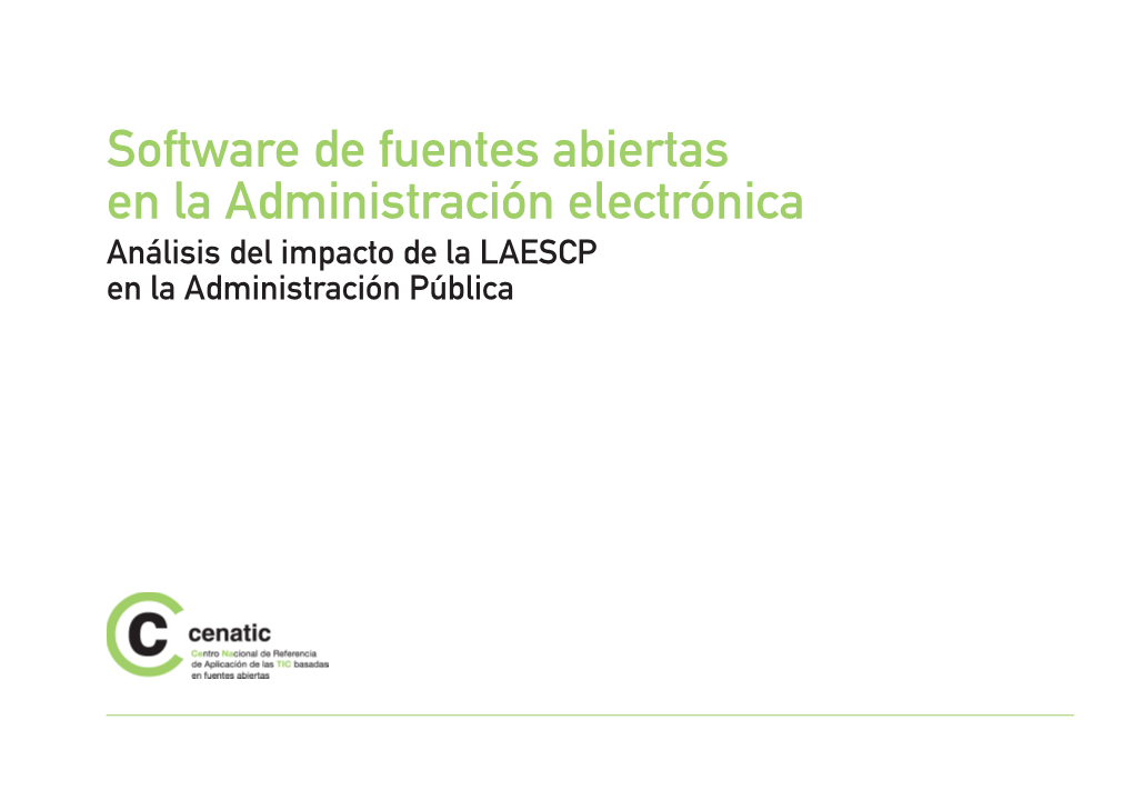 Análisis Del Impacto De La LAESCP En La Administración Pública