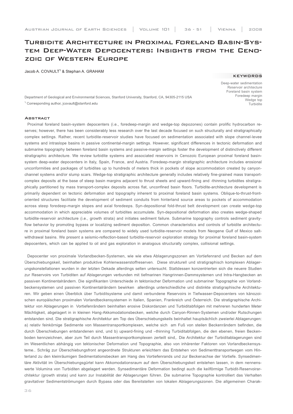 Turbidite Architecture in Proximal Foreland Basin-Sys- Tem Deep-Water Depocenters: Insights from the Ceno- Zoic of Western Europe______