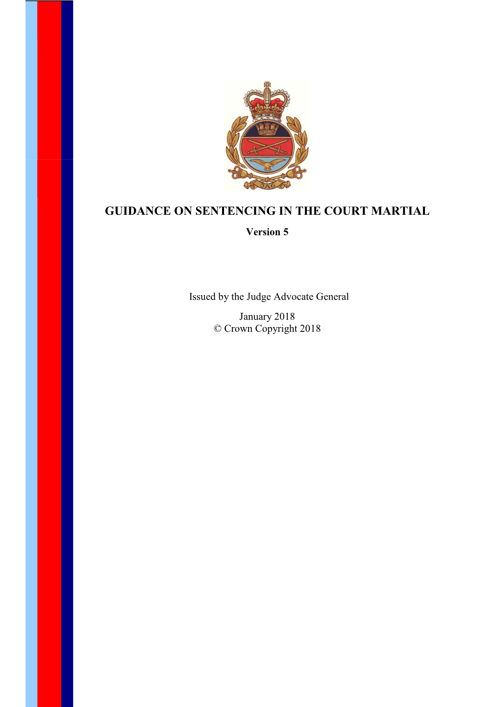 GUIDANCE on SENTENCING in the COURT MARTIAL Version 5