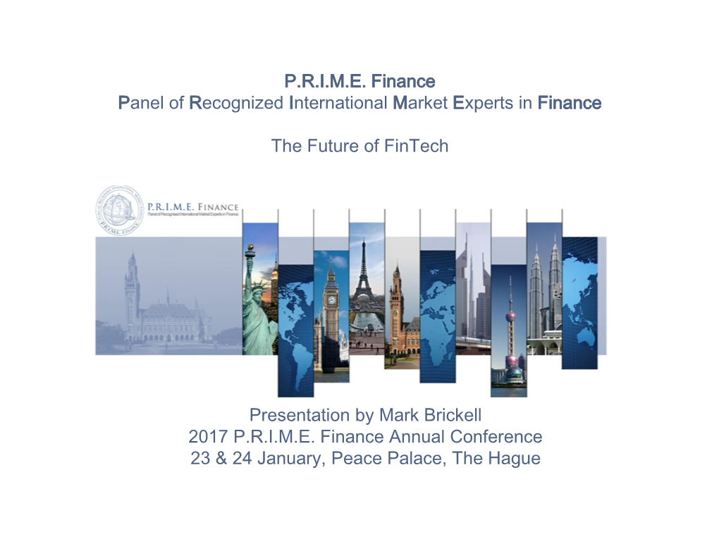 P.R.I.M.E. Finance Panel of Recognized International Market Experts in Finance