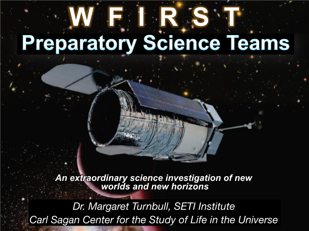 WFIRST Preparatory Science Scienceinvestigation Kickoff of New Worlds And2015-03-12 New Horizons Dominic Benford Dr