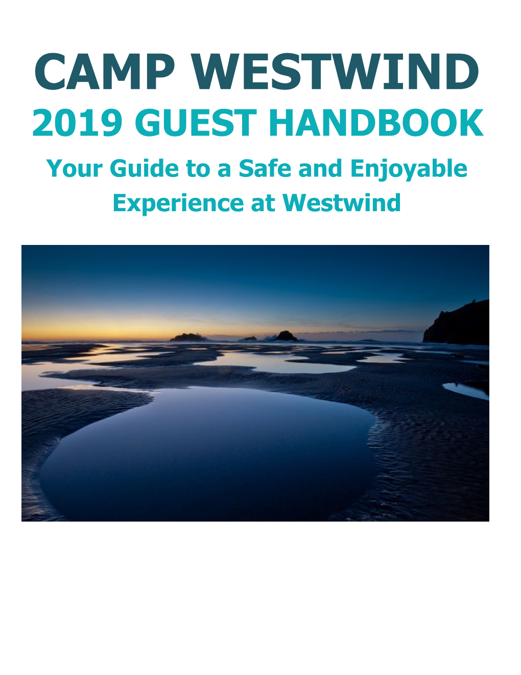 Westwind Guest Handbook Gives Important Information, Including