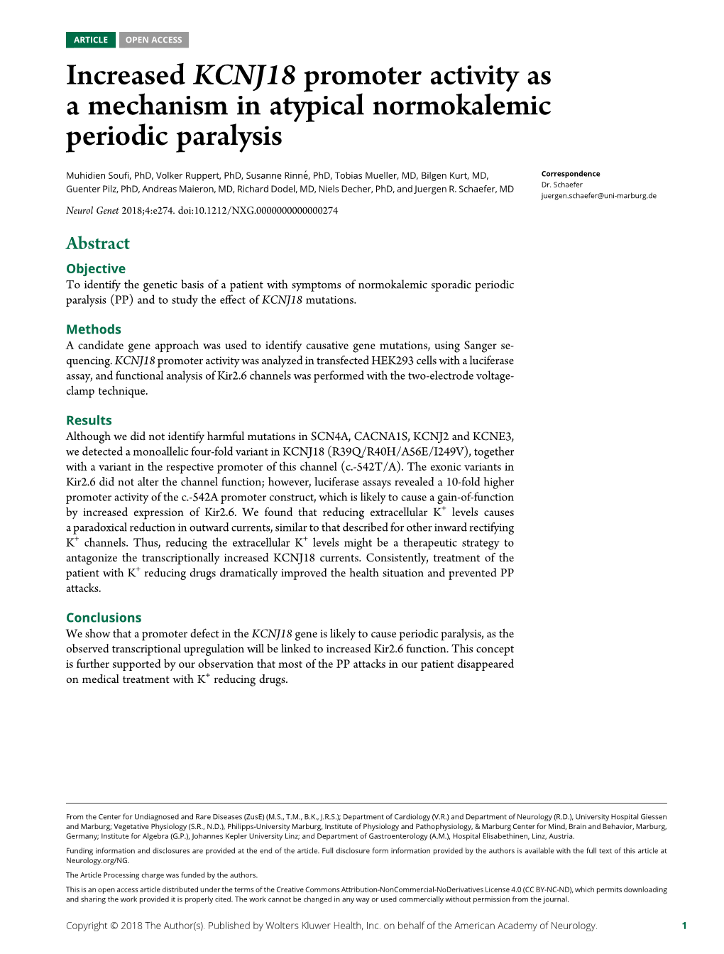 Full Disclosure Form Information Provided by the Authors Is Available with the Full Text of This Article at Neurology.Org/NG