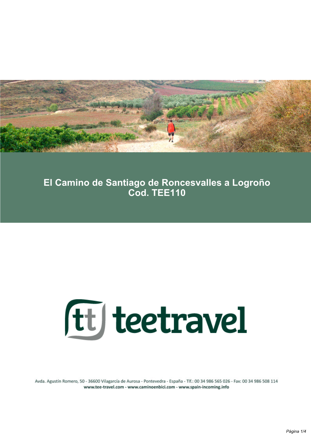 El Camino De Santiago De Roncesvalles a Logroño Cod