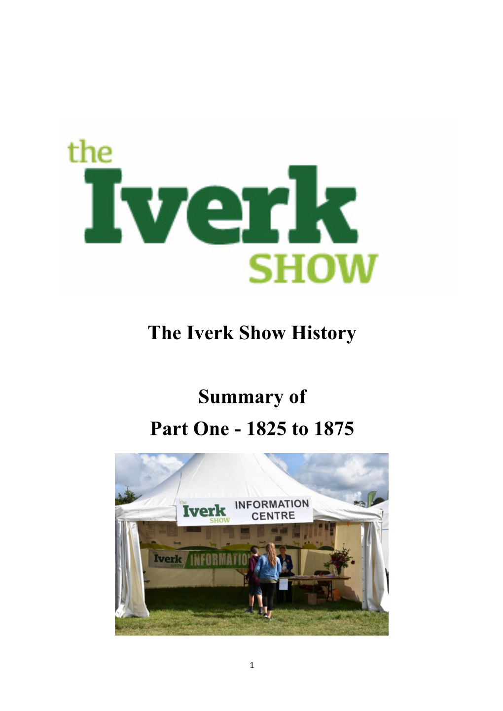 The Iverk Show History Summary of Part