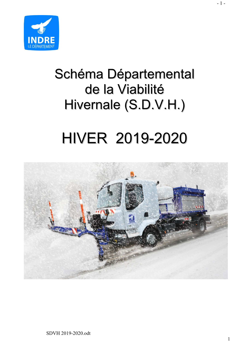 Schéma Départemental De La Viabilité Hivernale (SDVH)