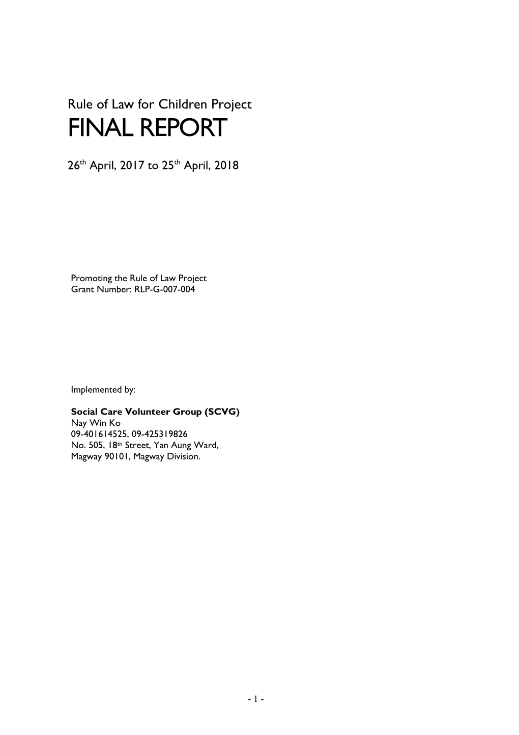 Final Report