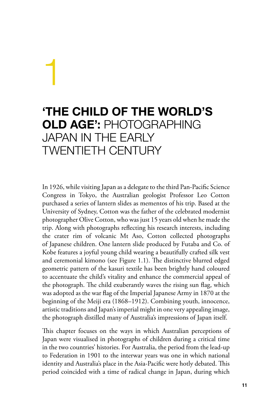 1. 'The Child of the World's Old Age': Photographing Japan