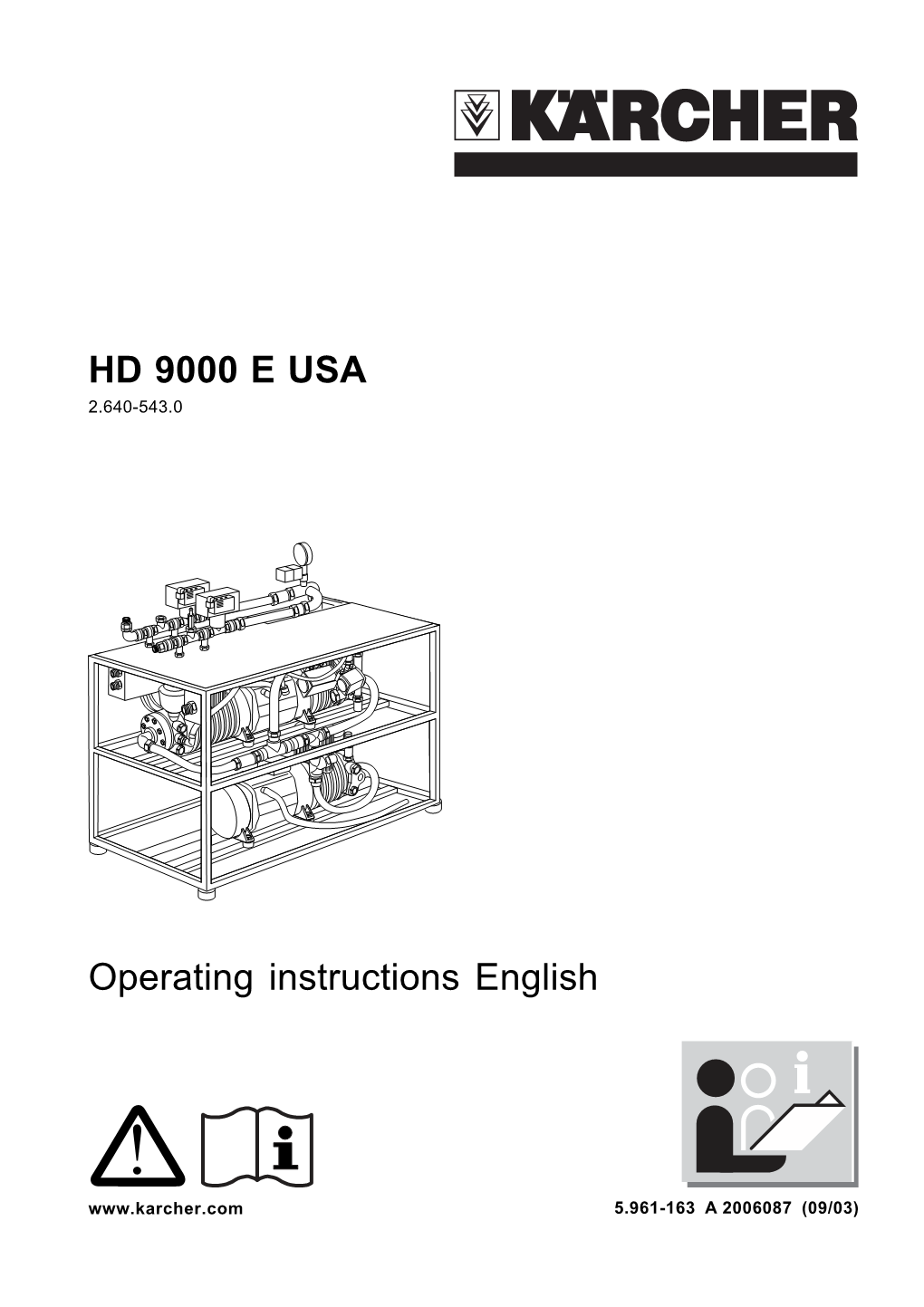 HD 9000 E USA Operating Instructions English