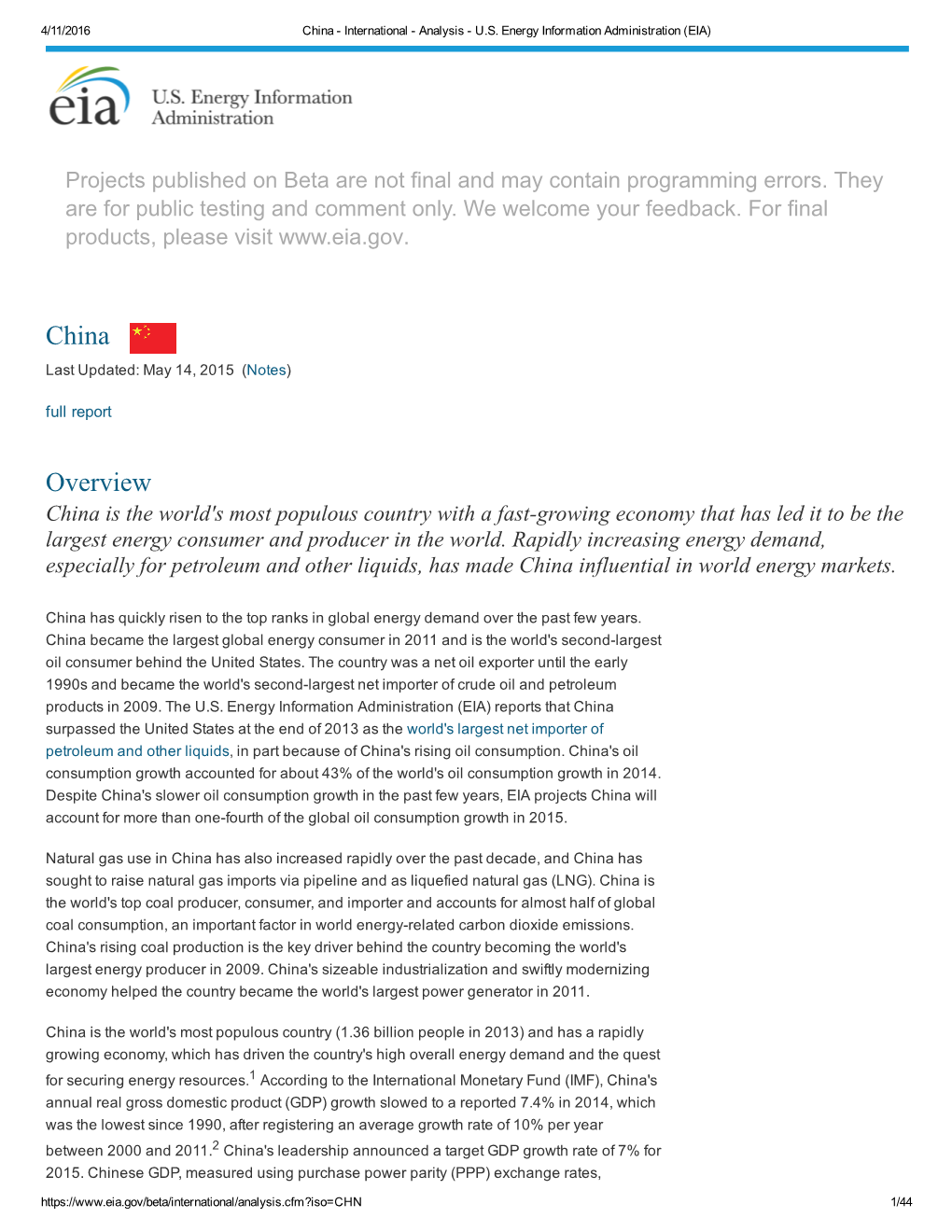 China Overview