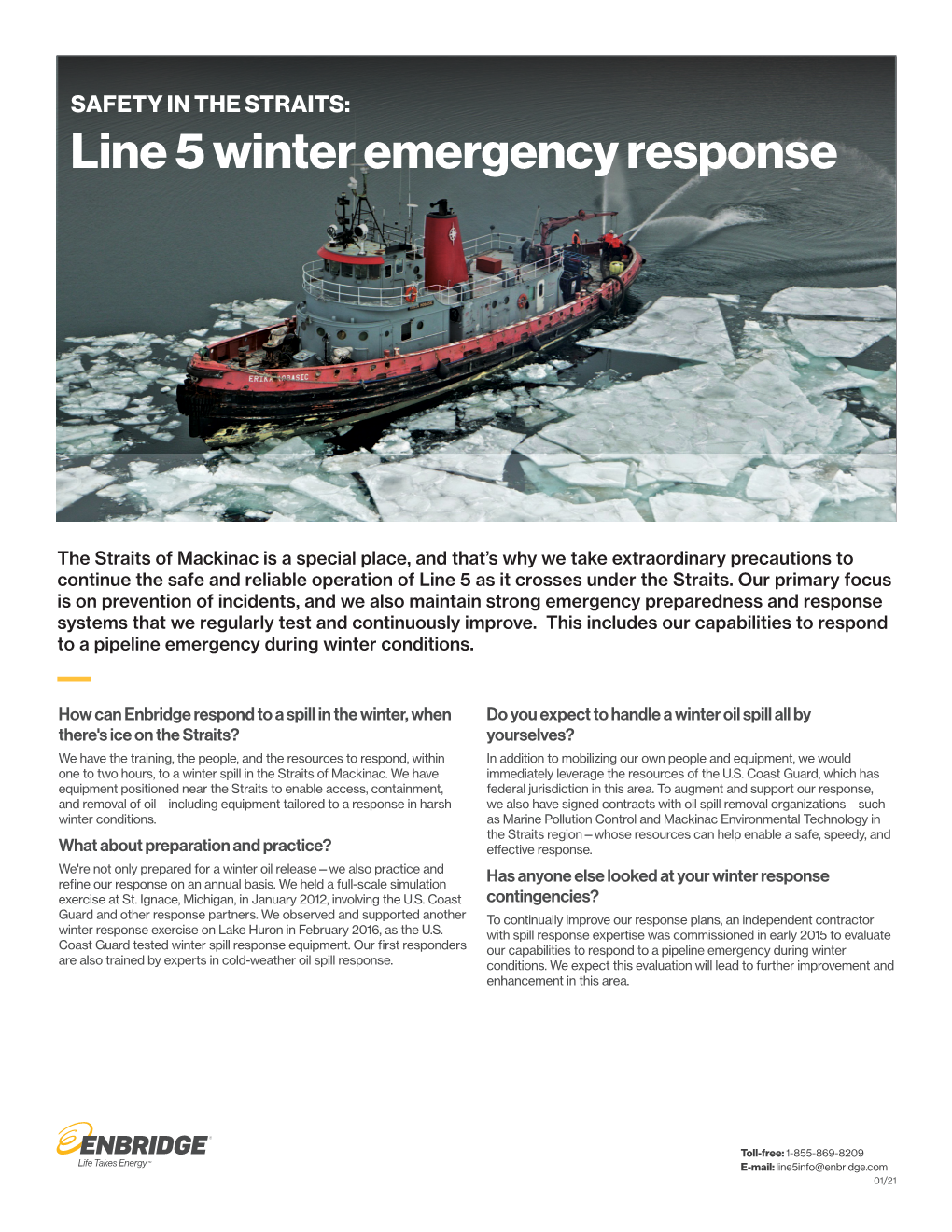 Line 5 Winter Emergency Response