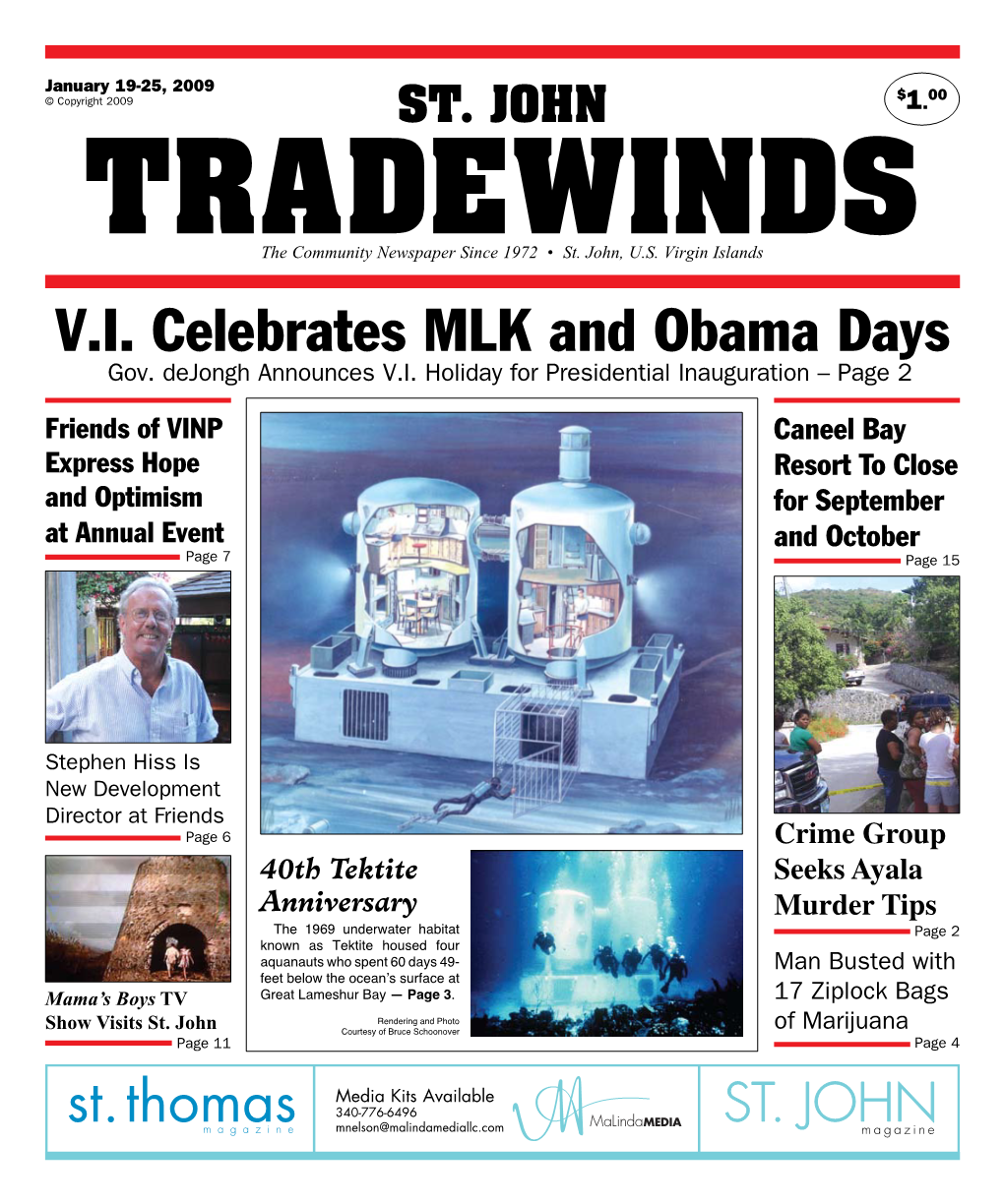 V.I. Celebrates MLK and Obama Days Gov