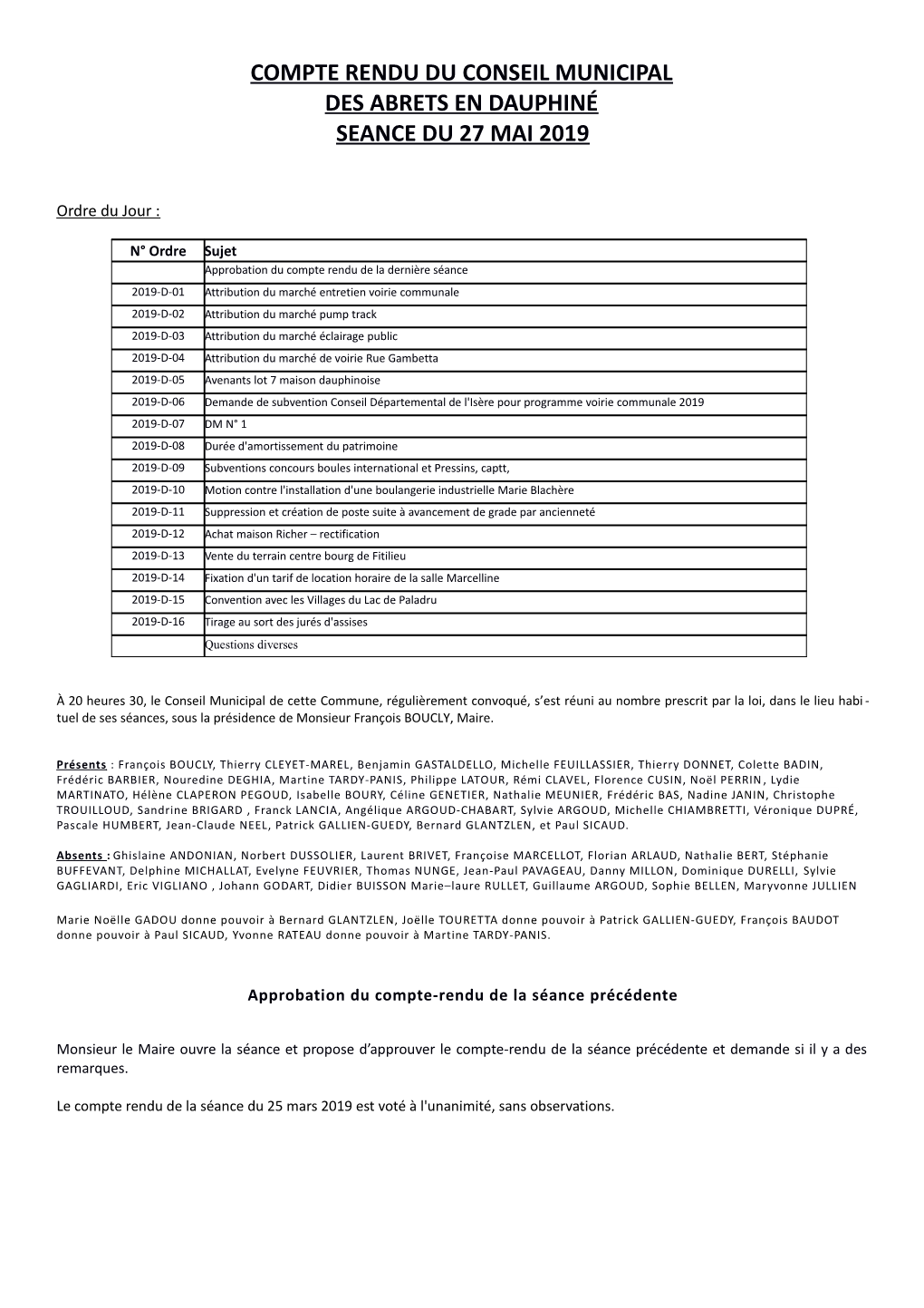 Compte Rendu Du Comite Syndical Du College