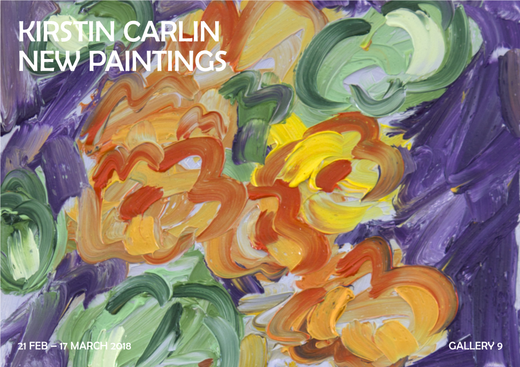 Kirstin Carlin New Paintings