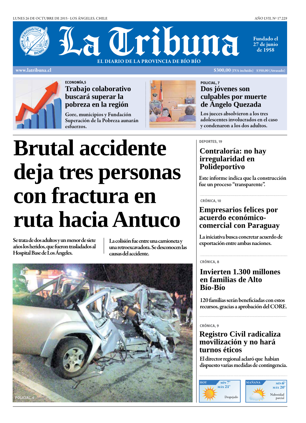 Brutal Accidente Deja Tres Personas Con Fractura En Ruta Hacia Antuco