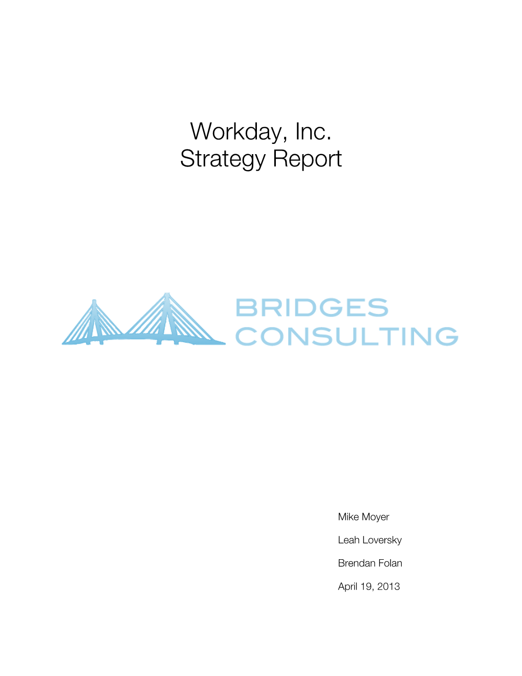 Workday, Inc. Strategy Report