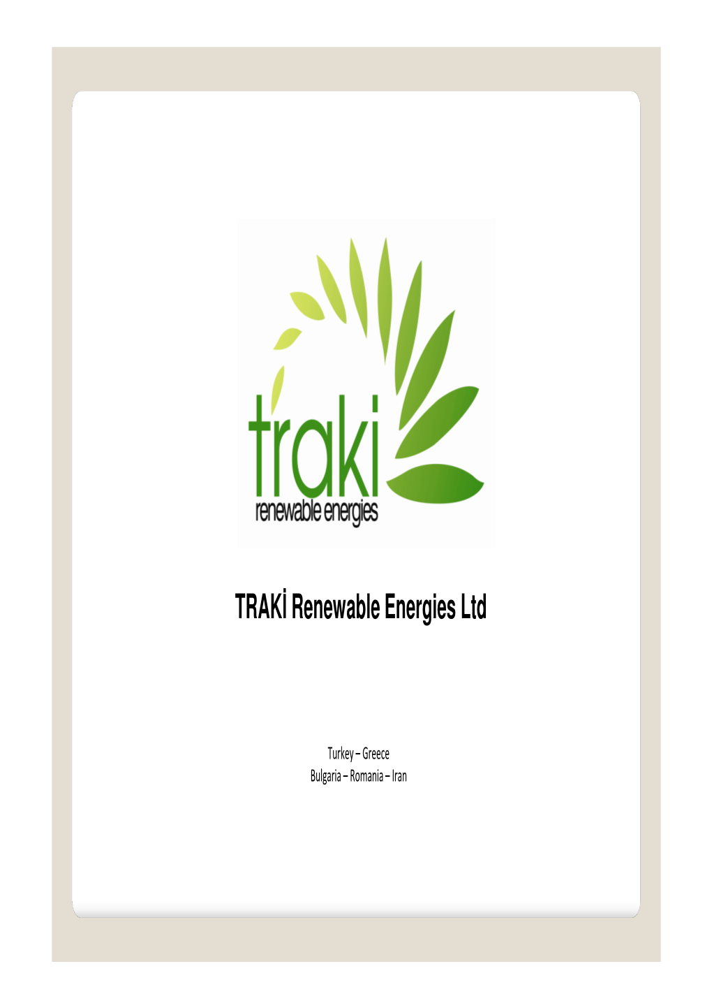 TRAKİ Renewable Energies