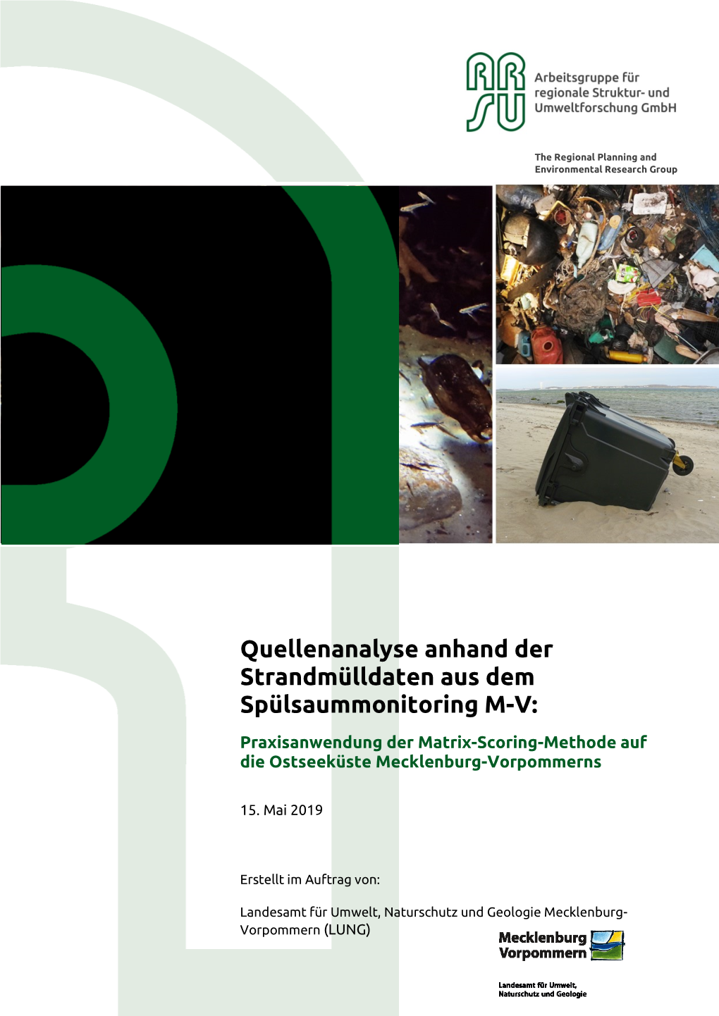 Quellenanalyse Anhand Der Strandmülldaten Aus Dem Spülsaummonitoring M-V