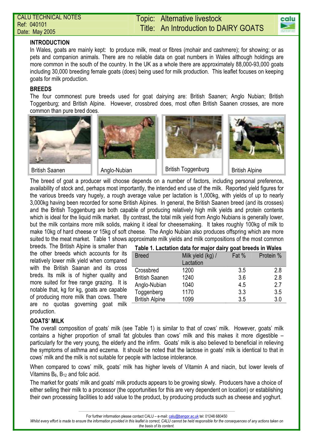 An Introduction to Dairy Goats