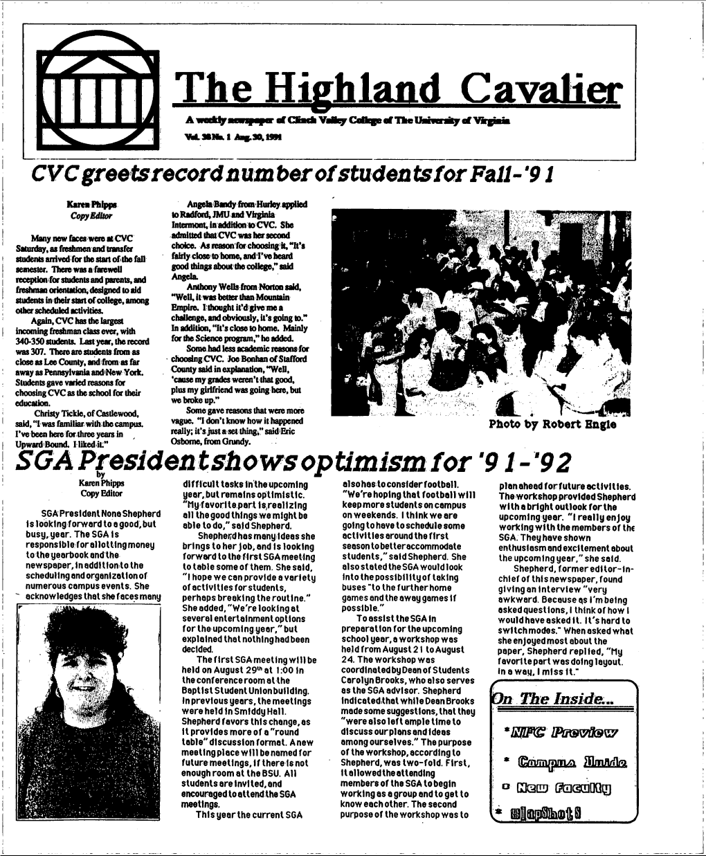 Sgapresidentshows Optimism for '91-'9 2