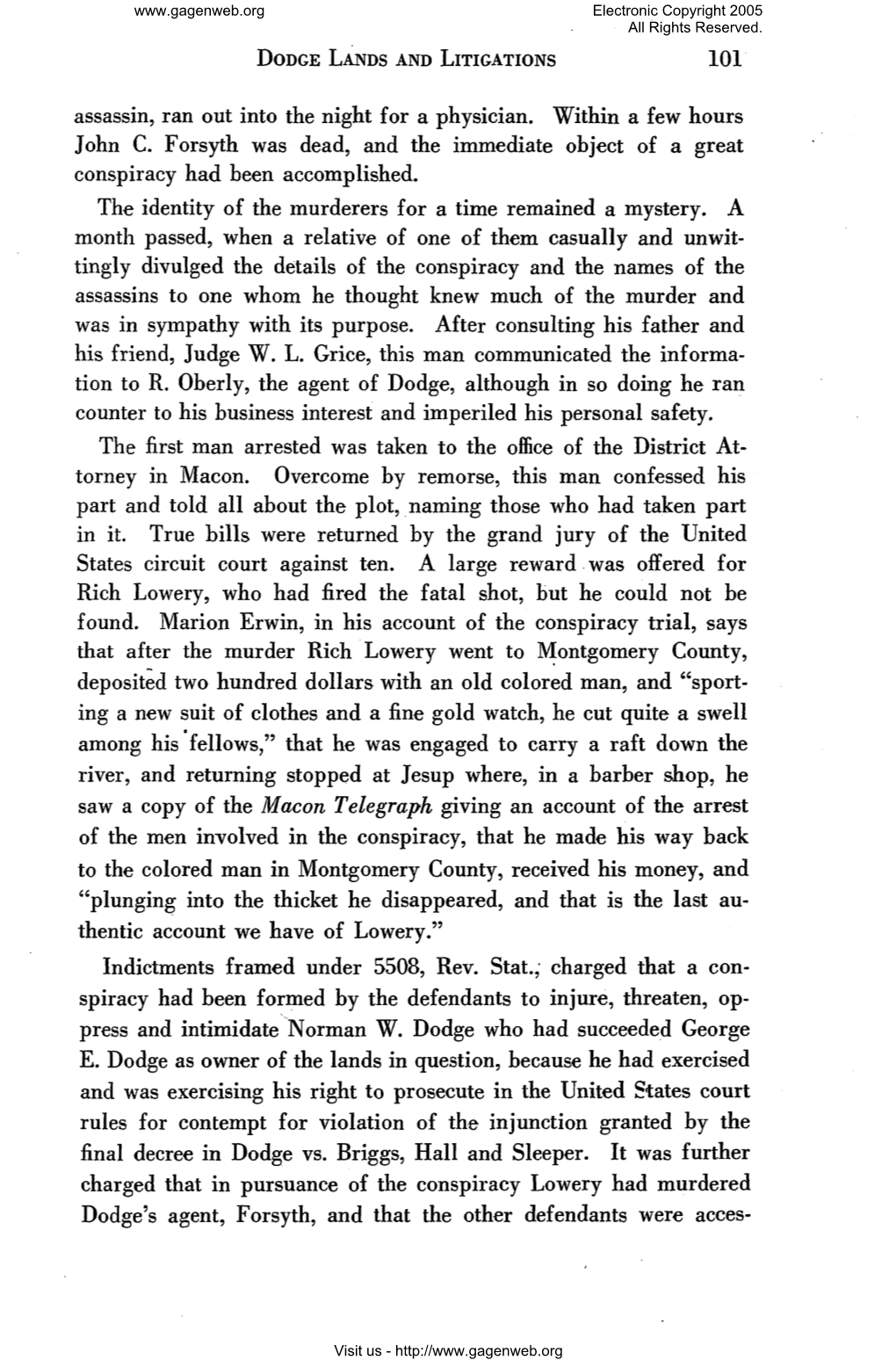 The History of Dodge County Georgia