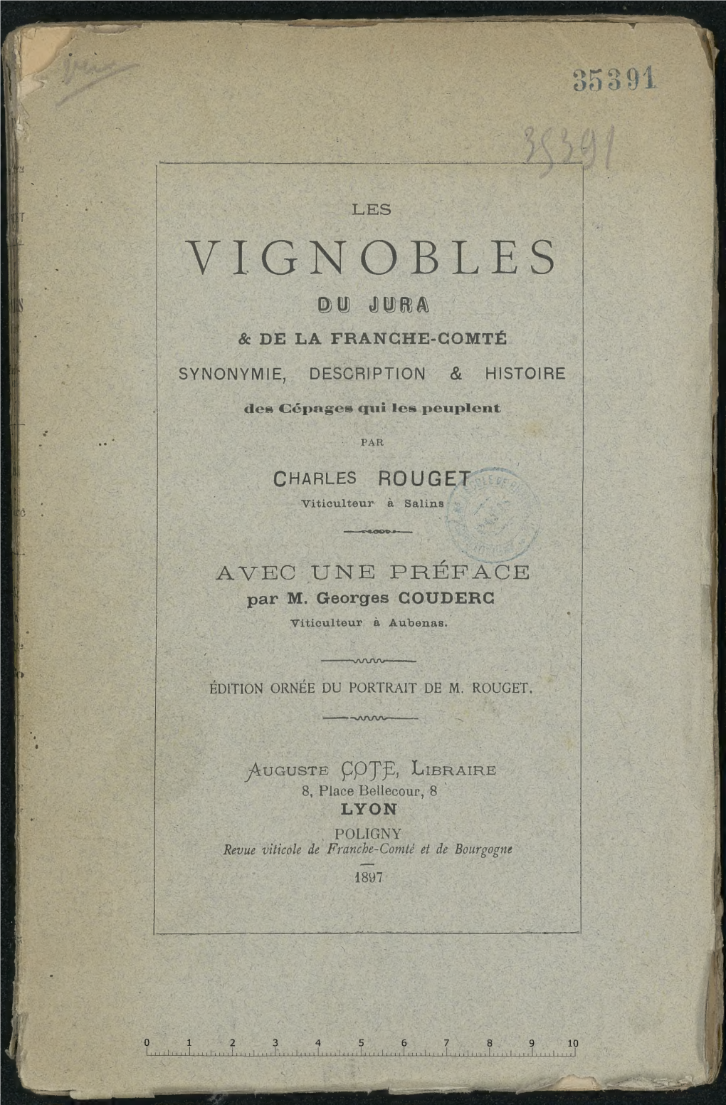 Les Vignobles Du Jura Et De La Franche-Comté. Synonymie