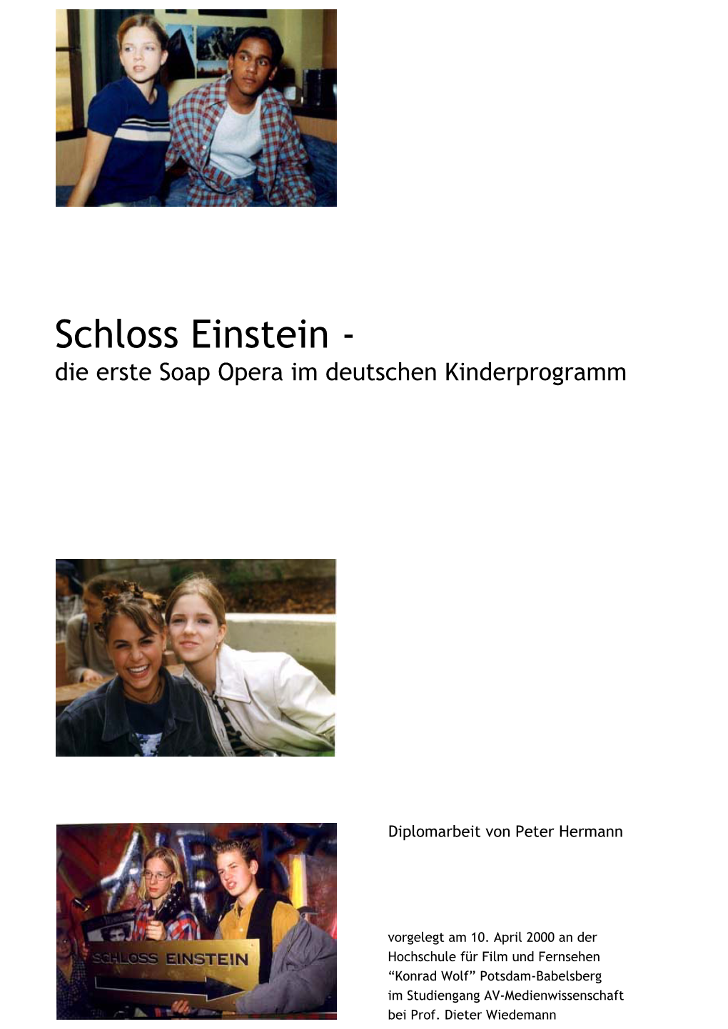 Schloss Einstein - Die Erste Soap Opera Im Deutschen Kinderprogramm