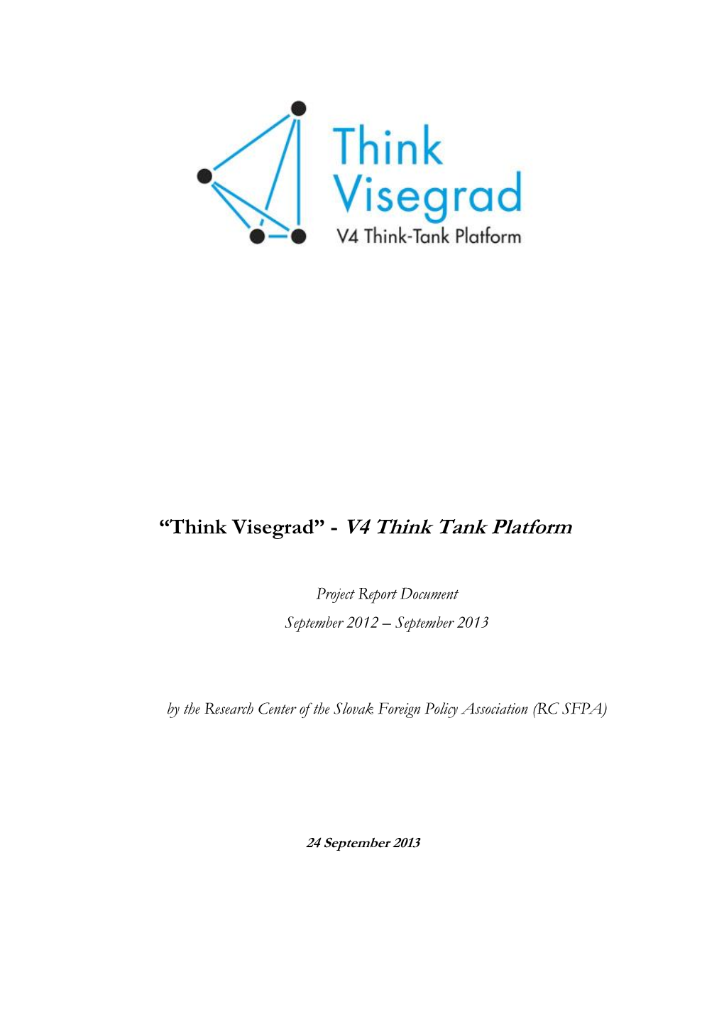 Think Visegrad – Project Report