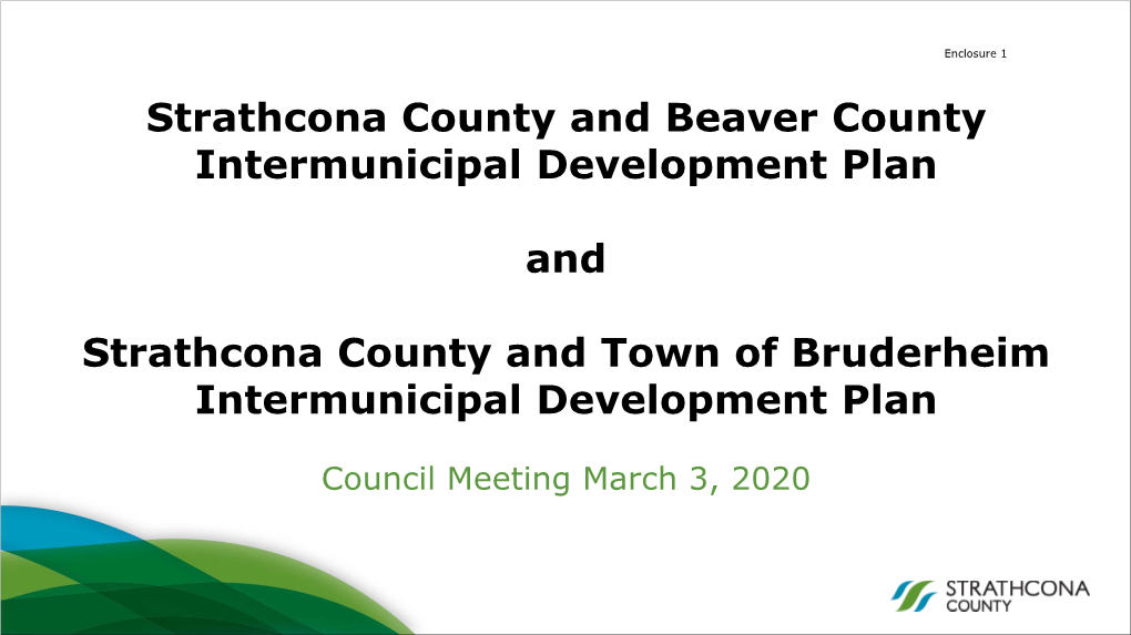 Strathcona County and Beaver County Intermunicipal Development Plan