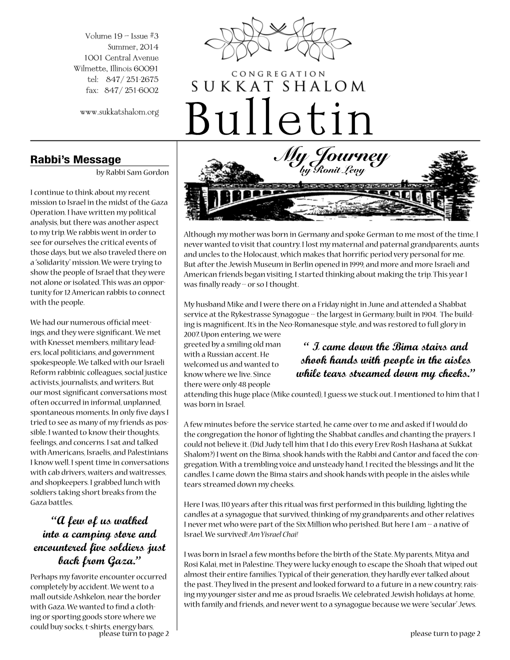 Summer Newsletter 2014