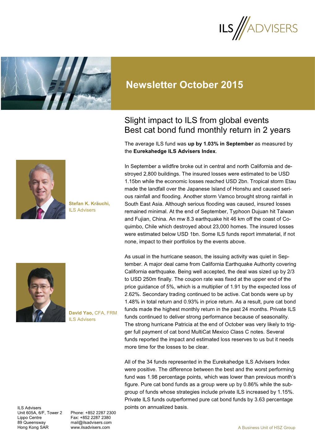 Newsletter October 2015